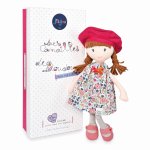 Papusa Floryne 36 cm material textil rosu