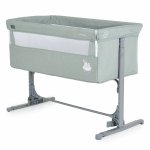 Patut Co-Sleeper multifunctional cu laterala culisanta si functie leganare Moni Mystery Green