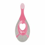 Periuta de dinti Akuku pentru bebelusi si copii pink/grey 0-2 ani