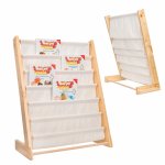 Raft organizator de carti pentru copii 76.5 cm material Lemn