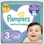 Scutece Pampers Active Baby Mega Box Marimea 3, 6 -10 kg 152 buc