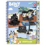 Set creativ de razuit si colorat Bluey Totum