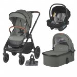 Sistem modular 3 in 1 Coccolle Aspen Moss green + scoica auto Coccolle Knox Greystone i-Size