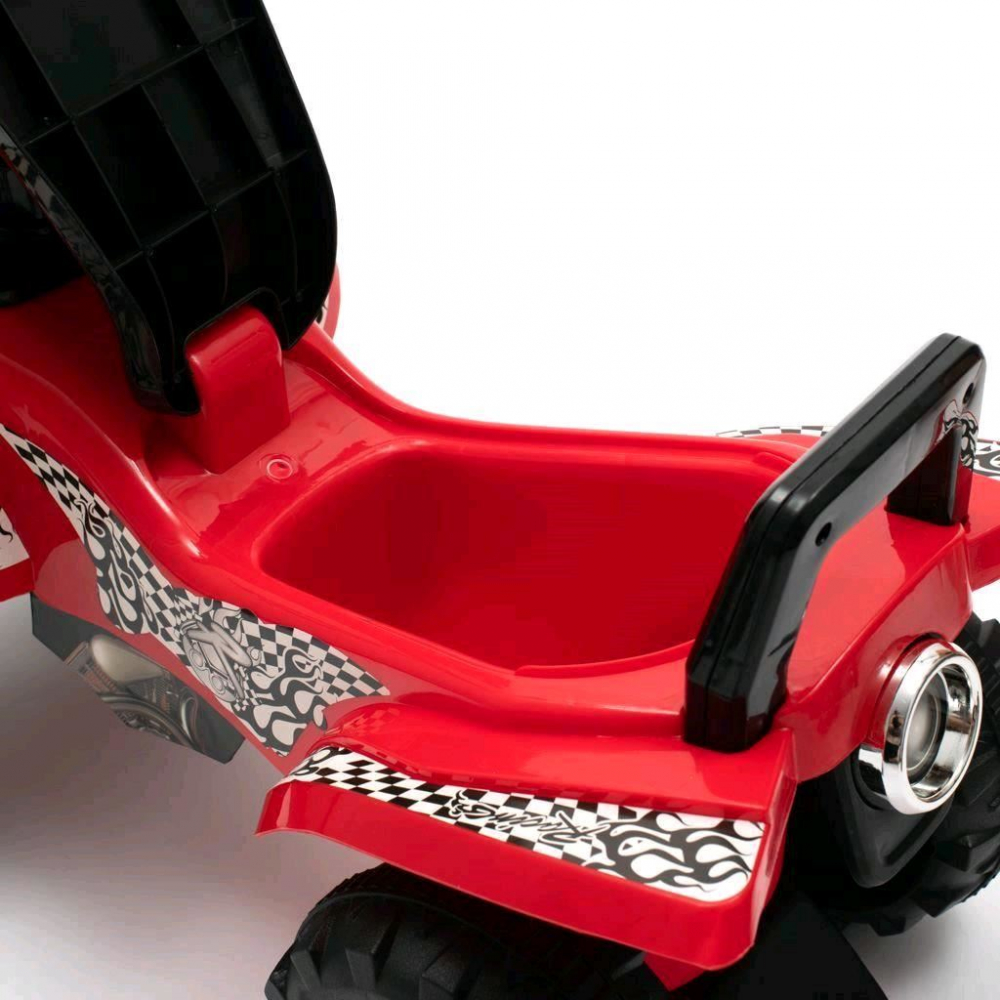 ATV fara pedale cu muzica si lumini,manere ergonomice,spatiu de depozitare,sistem anti-rasturnare, roti rezistente, de la 12 luni sau maxim 23 kg Super ATV Pink - 5