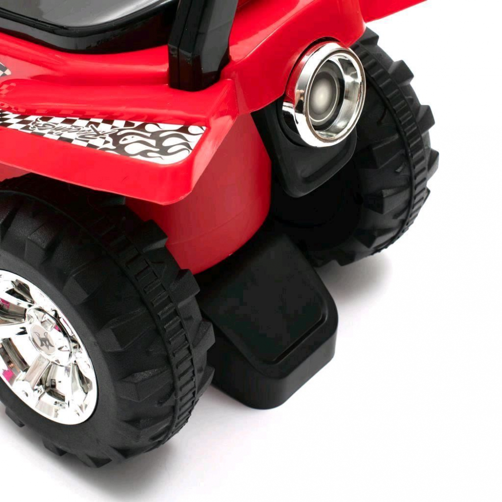ATV fara pedale cu muzica si lumini,manere ergonomice,spatiu de depozitare,sistem anti-rasturnare, roti rezistente, de la 12 luni sau maxim 23 kg Super ATV Pink - 6