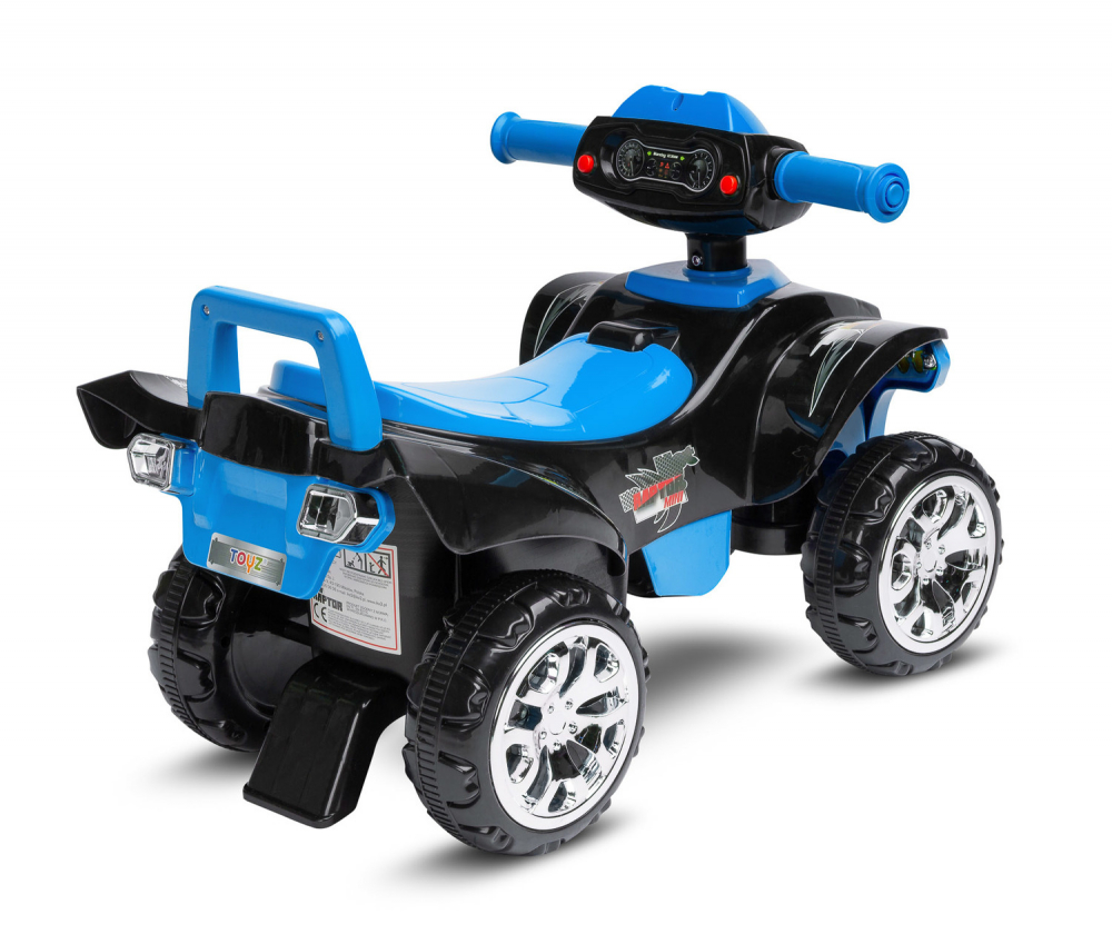 Atv ride-on fara pedale cu sunete, lumini si spatiu de depozitare Toyz Mini Raptor Albastru - 5