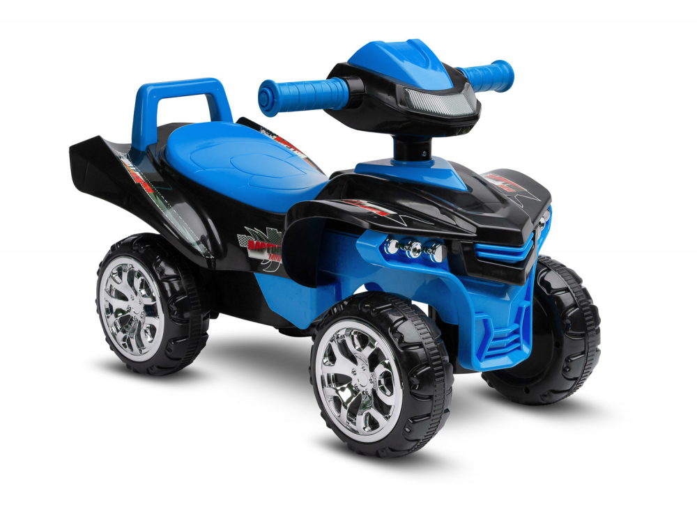 Atv pentru copii fara pedale Toyz Mini Raptor Albastru cu melodii, lumini si spatiu de depozitare sub scaun, Inaltime scaun 24 cm, de la 18 luni pana la greutatea maxima de 25 kg - 7