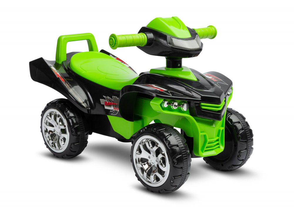 Atv ride-on fara pedale cu sunete, lumini si spatiu de depozitare Toyz Mini Raptor Green - 6