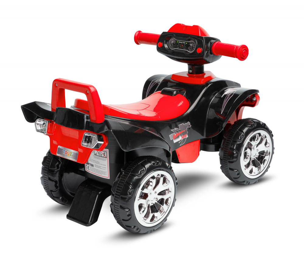 Atv ride-on fara pedale cu sunete, lumini si spatiu de depozitare Toyz Mini Raptor Red - 9