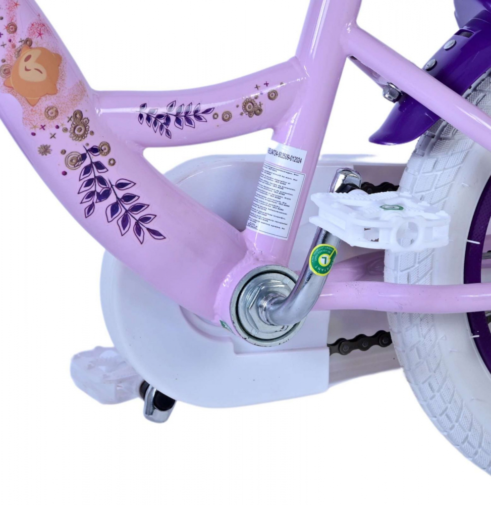 Bicicleta EL Disney Wish 12 inch, roti din cauciuc gonflabile, roti ajutatoare, scaun si ghidon ajustabile - 6