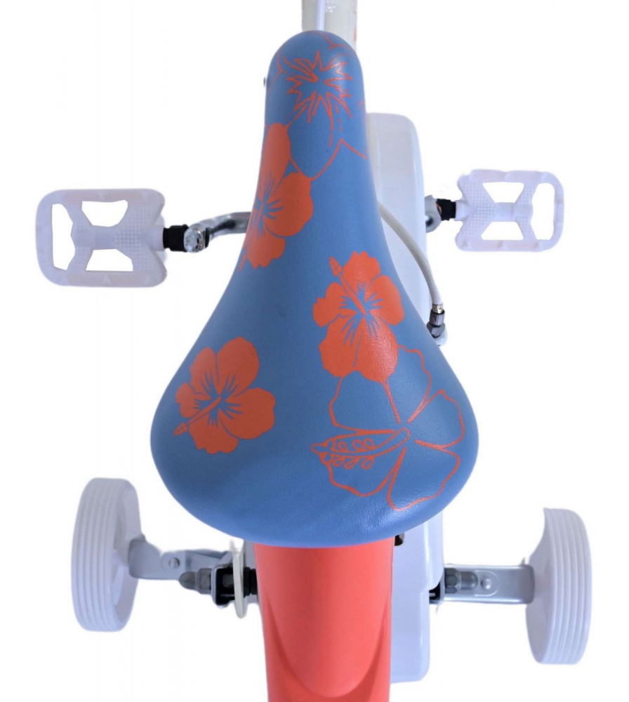 Bicicleta EL Disney Stitch 14 inch, roti gonflabile din cauciuc, roti ajutatoare, cosulet, scaun si ghidon ajustabile - 5