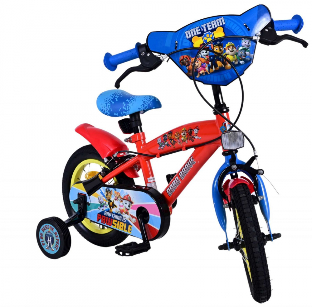 Bicicleta EL Paw Patrol Core 12 inch roti din cauciuc gonflabile, roti ajutatoare, scaun si ghidon ajustabile - 3 | YEO