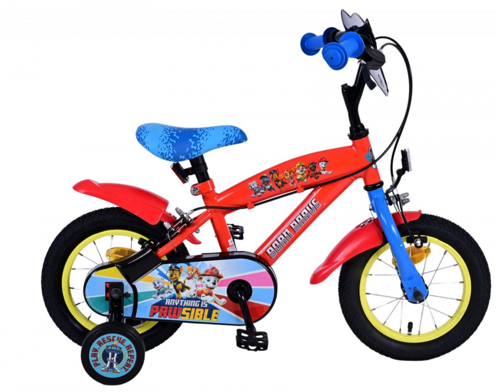 Bicicleta EL Paw Patrol Core 12 inch roti din cauciuc gonflabile, roti ajutatoare, scaun si ghidon ajustabile - 5