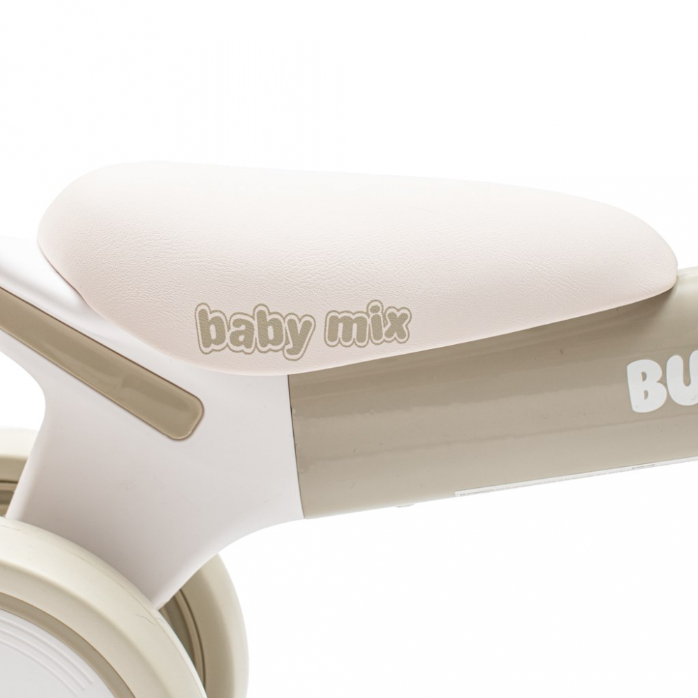 Bicicleta fara pedale Ride On cu cadru usor din aluminiu,ghidon reglabil,roti EVA,sezut moale si limitator directie de siguranta Baby Mix Bunny Hop Grey - 4 | YEO