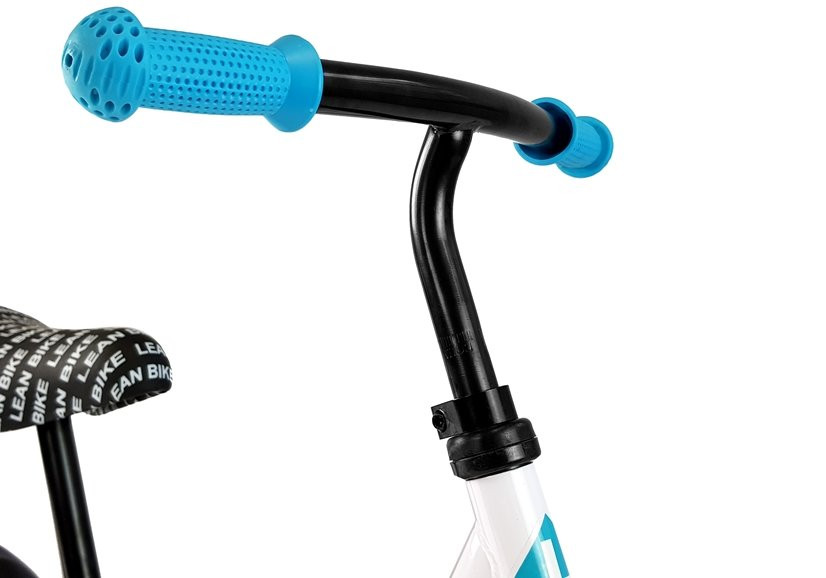 Bicicleta fara pedale Malipen Massimo alb- albastru 12 inch, roti Eva, sa reglabila din piele ecologica, ghidon reglabil, greutate admisa 30 kg - 4