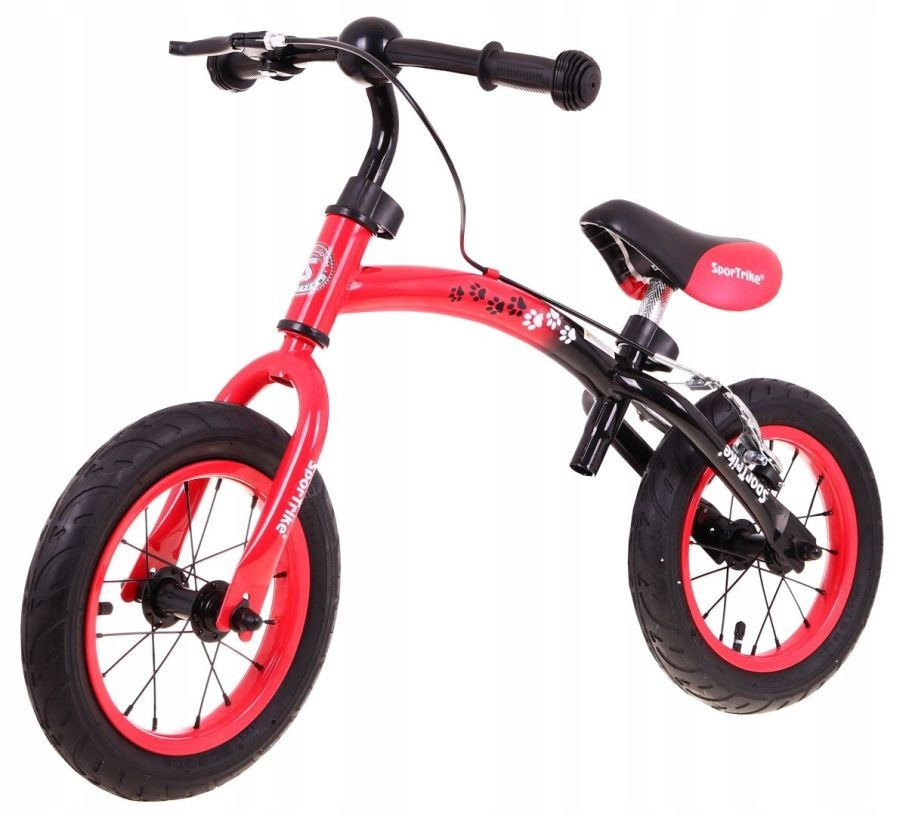 Bicicleta rosie fara pedale cu cadru reversibil Boomerang WB-06 - 2 | YEO