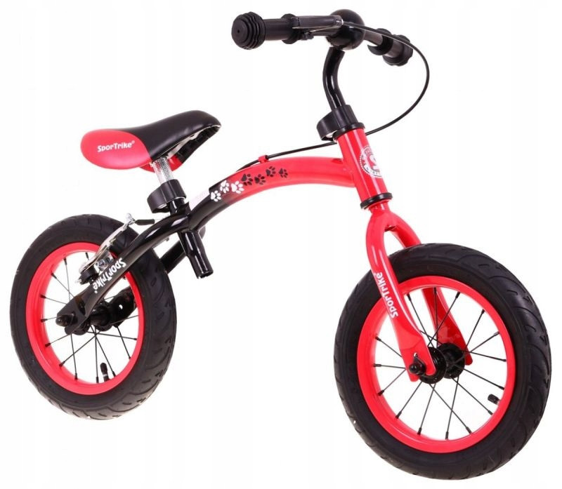 Bicicleta rosie fara pedale cu cadru reversibil Boomerang WB-06 - 3 | YEO