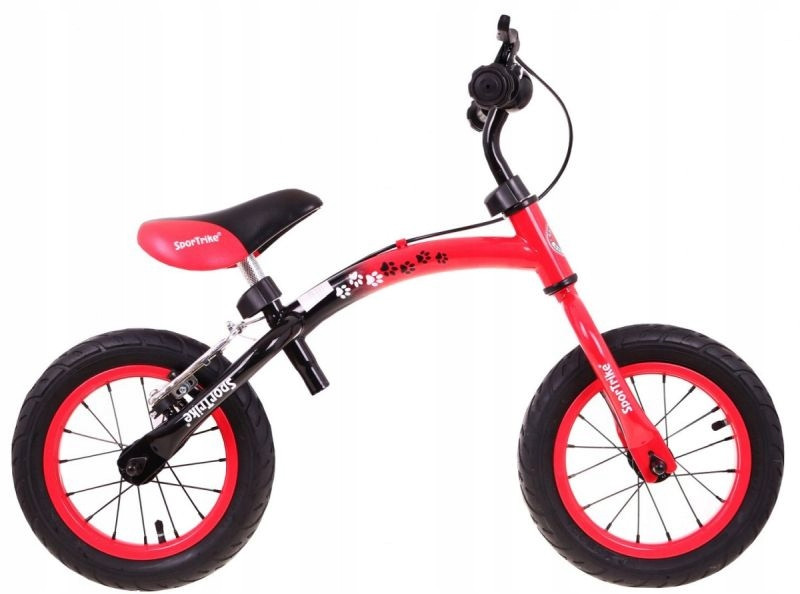 Bicicleta rosie fara pedale cu cadru reversibil Boomerang WB-06 - 4