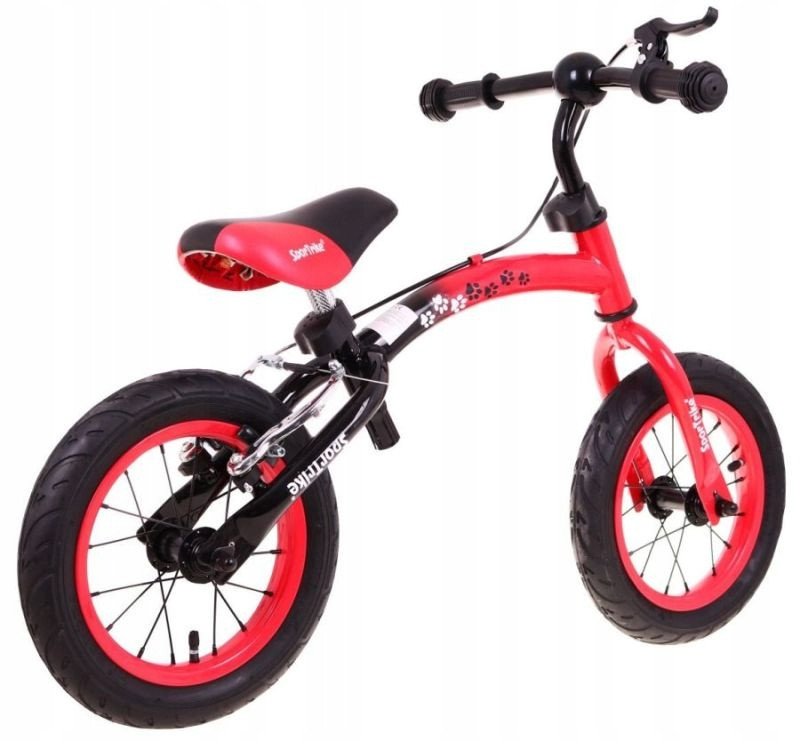 Bicicleta rosie fara pedale cu cadru reversibil Boomerang WB-06 - 5