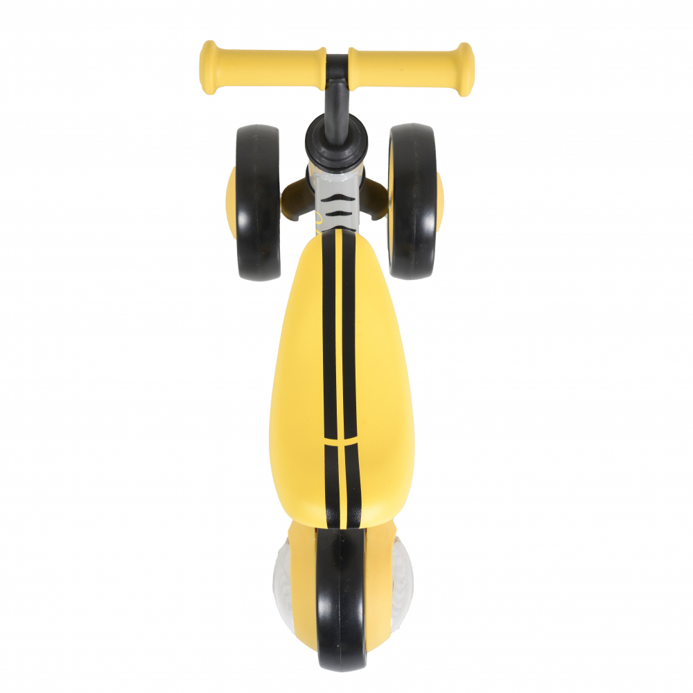 Bicicleta fara pedale cu lumini si inaltime sezut reglabila Byox Mini Wee Yellow - 3