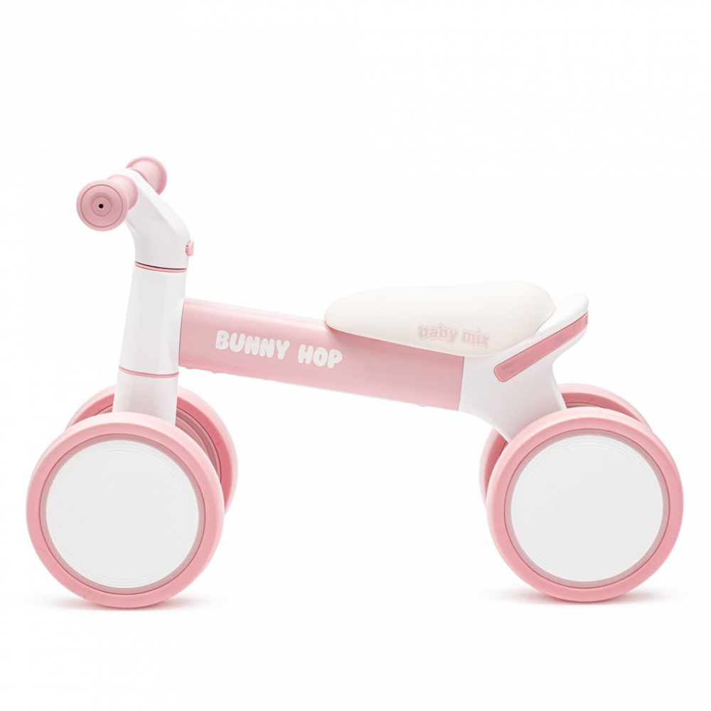 Bicicleta fara pedale din aluminiu cu ghidon reglabil Bunny Hop Pink