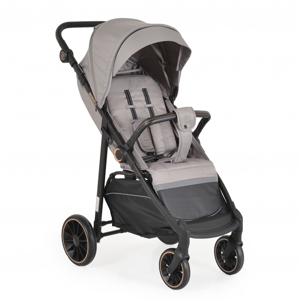 Carucior 0-22 kg cu cadru din aluminiu si spatar reglabil Moni Buggy Grey - 8