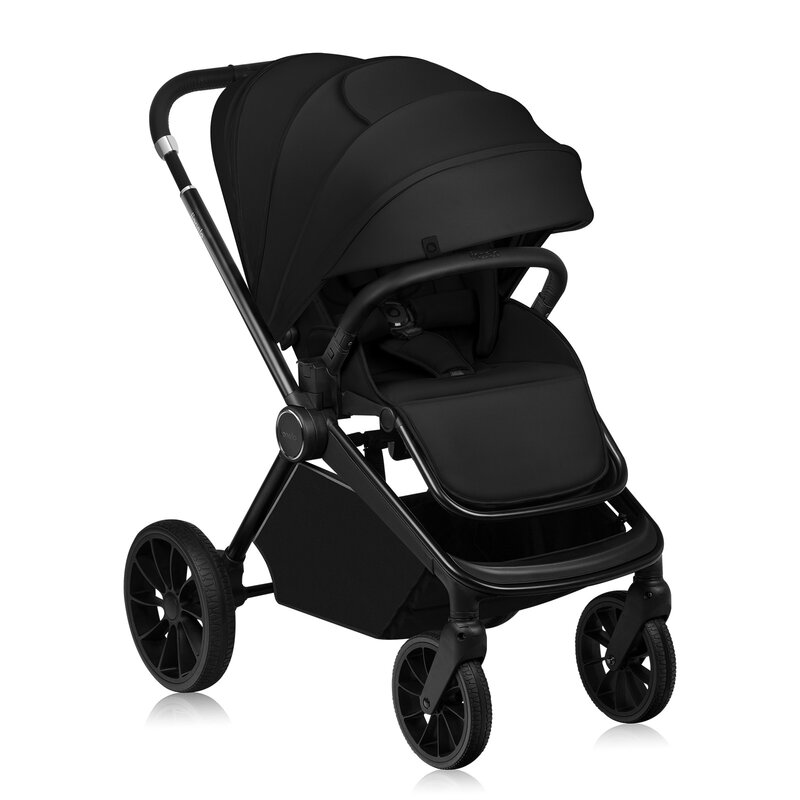 Carucior 2 in 1 Lionelo Mika Plus reversibil negru - 2