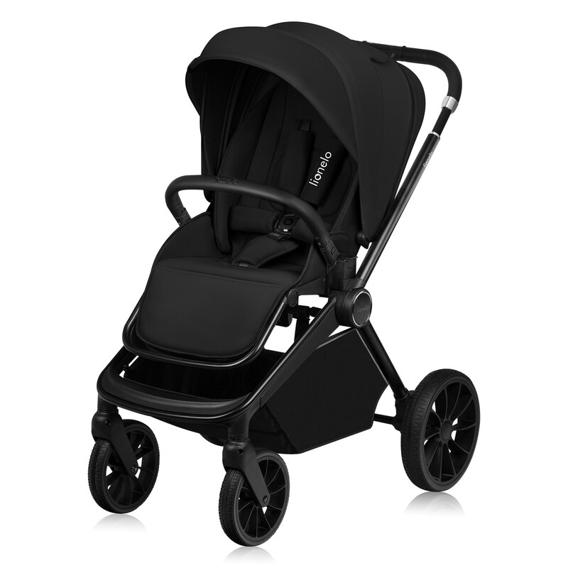 Carucior 2 in 1 Lionelo Mika Plus reversibil negru - 3