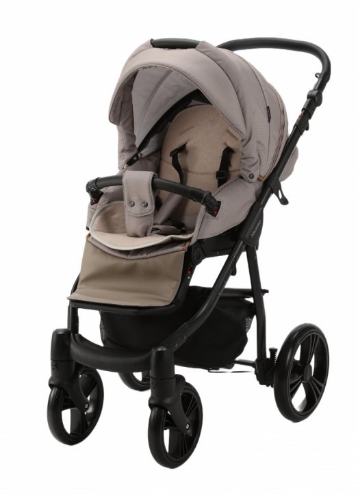 Carucior 3 in 1 Adamex Neonex TK72C Ferrara beige cu scaun auto iSize, piesa sport reversibila, landou cu spatar reglabil, roti pivotante, cadru cu suspensii elastice, accesorii incluse - 3 | YEO