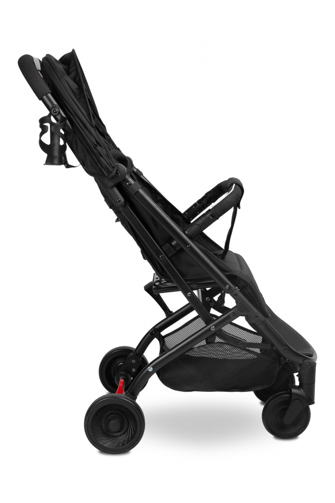 Carucior sport cu spatar reglabil,capotina,centuri de siguranta,husa de ploaie,pliere compacta si sistem troller compatibil cu avion Caretero Sfera Black - 3