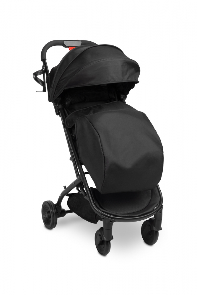 Carucior sport cu spatar reglabil,capotina,centuri de siguranta,husa de ploaie,pliere compacta si sistem troller compatibil cu avion Caretero Sfera Black - 4