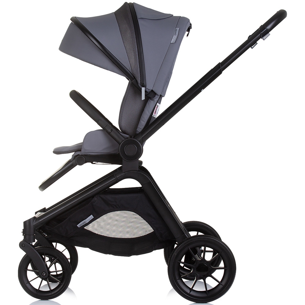 Carucior Chipolino Magnum 3 in 1 anthracite cu suspensii, cadru din aluminiu, rucsac, husa picioare, greutate admisa 22 kg - 5