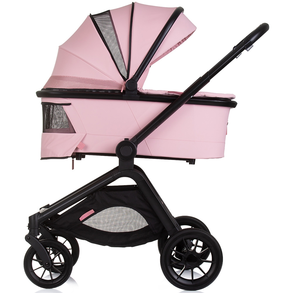 Carucior Chipolino Magnum 3 in 1 pink marshmallow cu suspensii, cadru din aluminiu, rucsac, husa picioare, greutate admisa 22 kg - 2 | YEO