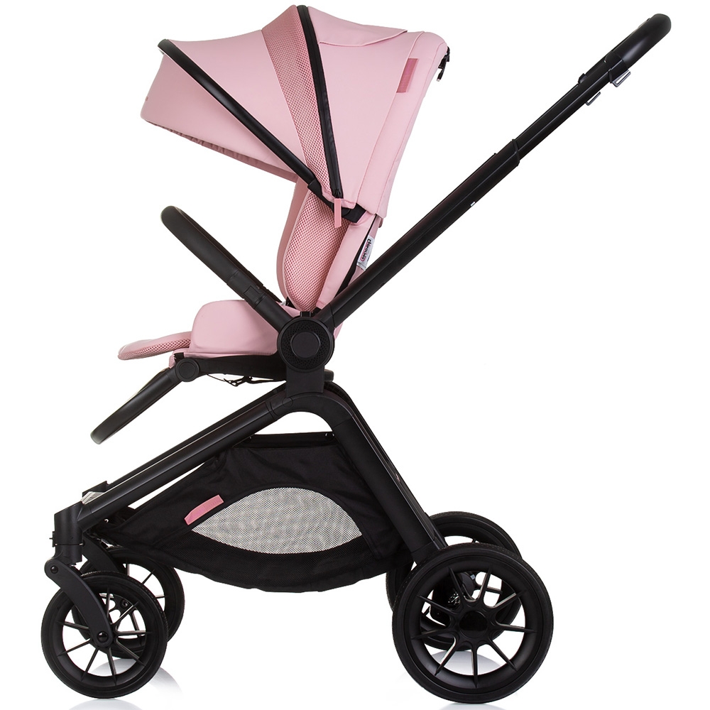 Carucior Chipolino Magnum 3 in 1 pink marshmallow cu suspensii, cadru din aluminiu, rucsac, husa picioare, greutate admisa 22 kg - 5