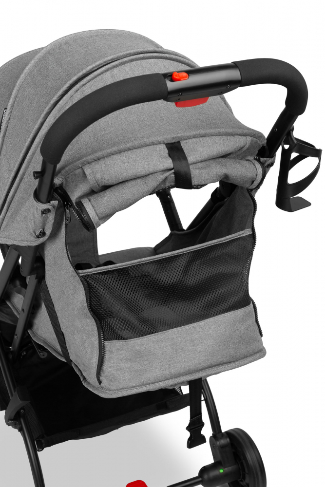 Carucior sport cu spatar reglabil,capotina,centuri de siguranta,husa de ploaie,pliere compacta si sistem troller compatibil cu avion Caretero Sfera Graphite - 4