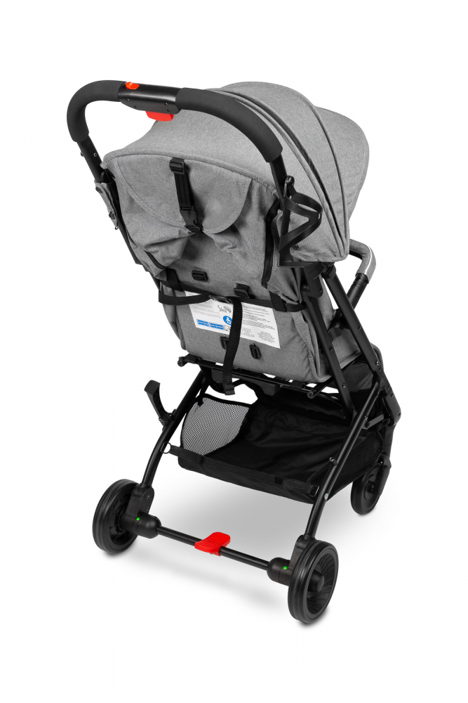 Carucior sport cu spatar reglabil,capotina,centuri de siguranta,husa de ploaie,pliere compacta si sistem troller compatibil cu avion Caretero Sfera Graphite - 8