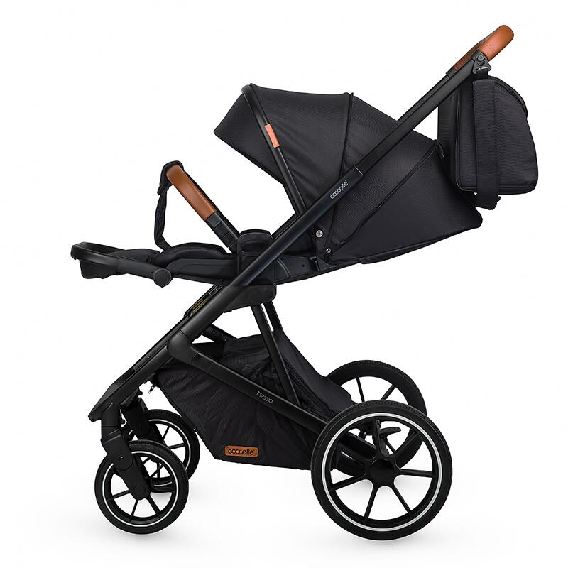 Carucior modular 2in1 Coccolle Nessia Diamond black + Balansoar bebelusi Coccolle Velio Butternut cadou - 6