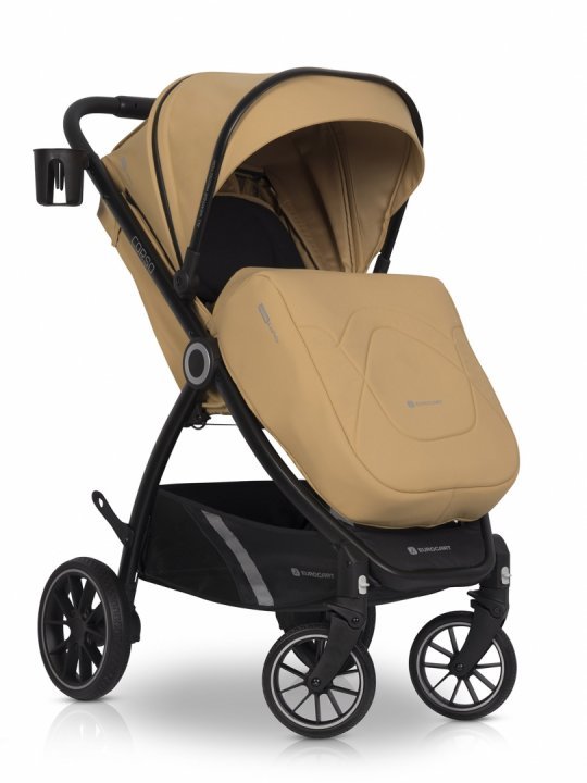 Carucior pentru nou-nascut Euro-Cart Corso cu cadru din aluminiu Camel - 8