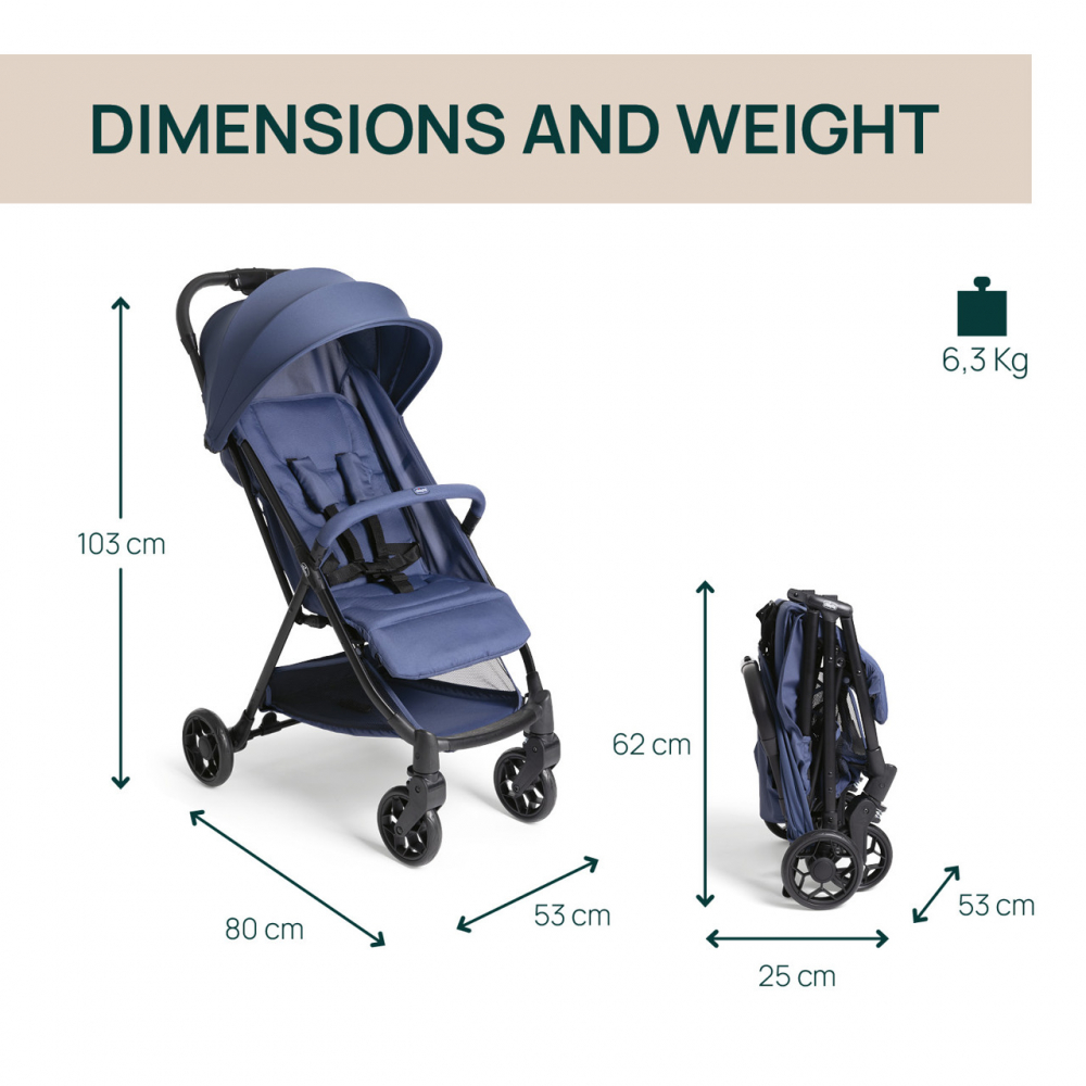 Carucior sport Chicco Urbino RoyalBlue de la nastere pana la 22 kg - 4