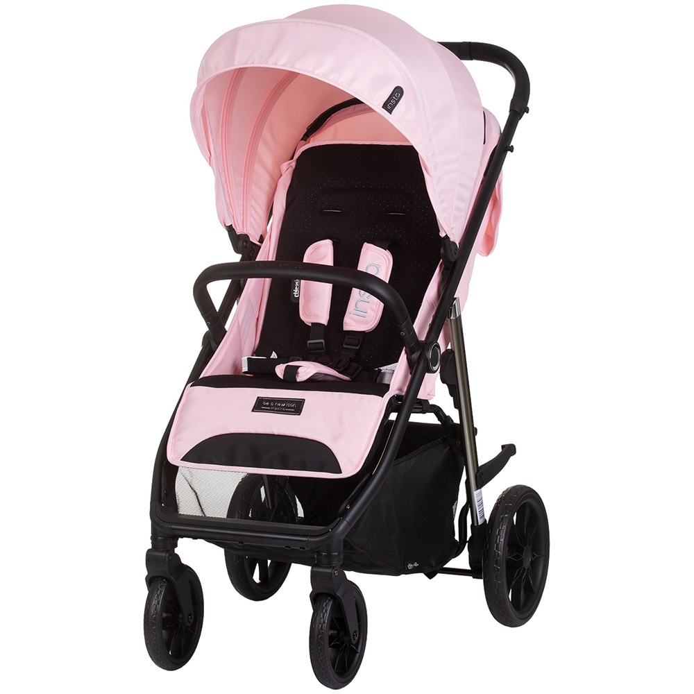 Carucior sport Chipolino Insta pink marshmallow cu husa de picioare, suspensii, cadru din aluminiu, bara de protectie detasabila, greutate admisa 22 kg - 5