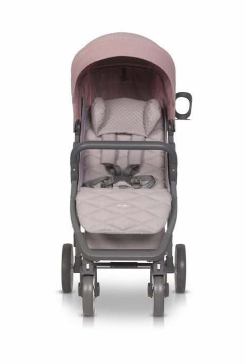 Carucior sport Euro-Cart Flex Powder pink, cadru de aluminiu, roti cu suspensii, spatar reglabil in 3 pozitii, suport pentru biberon, accesorii incluse - 6