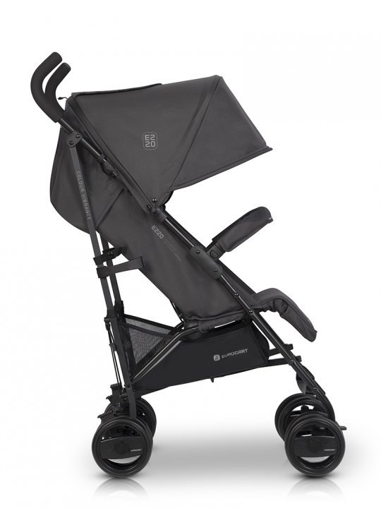 Carucior sport Euro Cart Ezzo cu pliere tip umbrela pozitie de somn si parasolar XXL Iron, spatar reglabil in 3 pozitii, dotat cu husa de picioare, roti cu suspensii - 1 | YEO