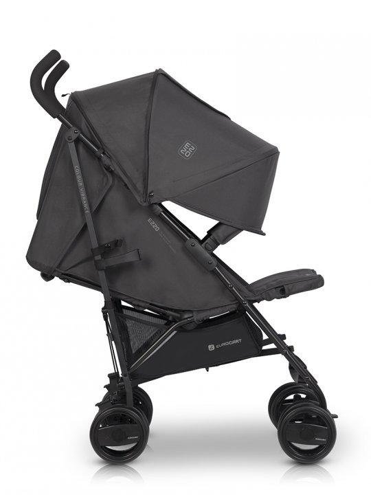 Carucior sport Euro Cart Ezzo cu pliere tip umbrela pozitie de somn si parasolar XXL Iron, spatar reglabil in 3 pozitii, dotat cu husa de picioare, roti cu suspensii - 4