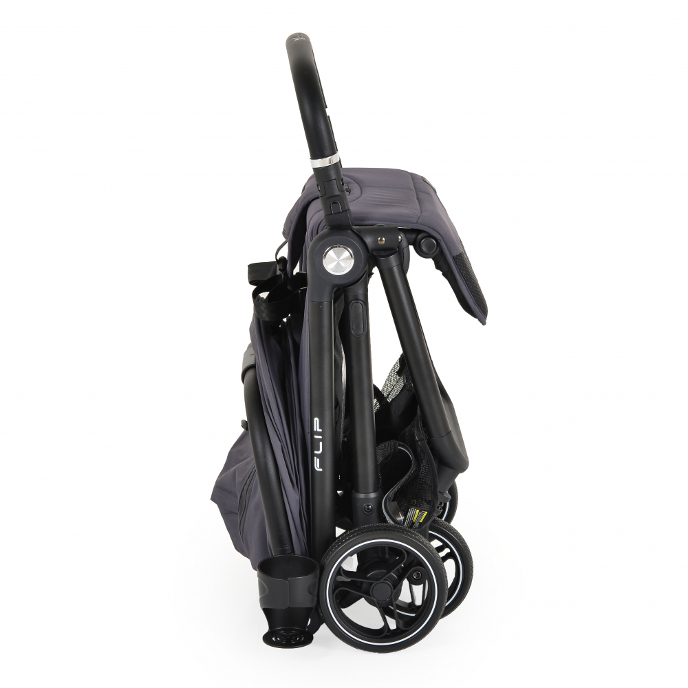 Carucior sport de la nastere 0-22 kg cu pliere compacta automata Cangaroo Flip Obsidian Grey