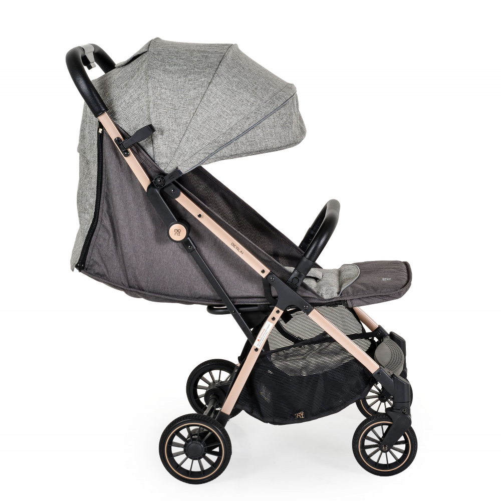 Carucior sport de la nastere 0-22kg cu pliere automata Moni Berlin Grey