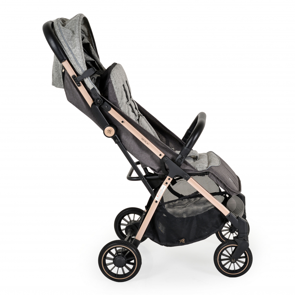 Carucior sport de la nastere 0-22kg cu pliere automata Moni Berlin Grey - 4