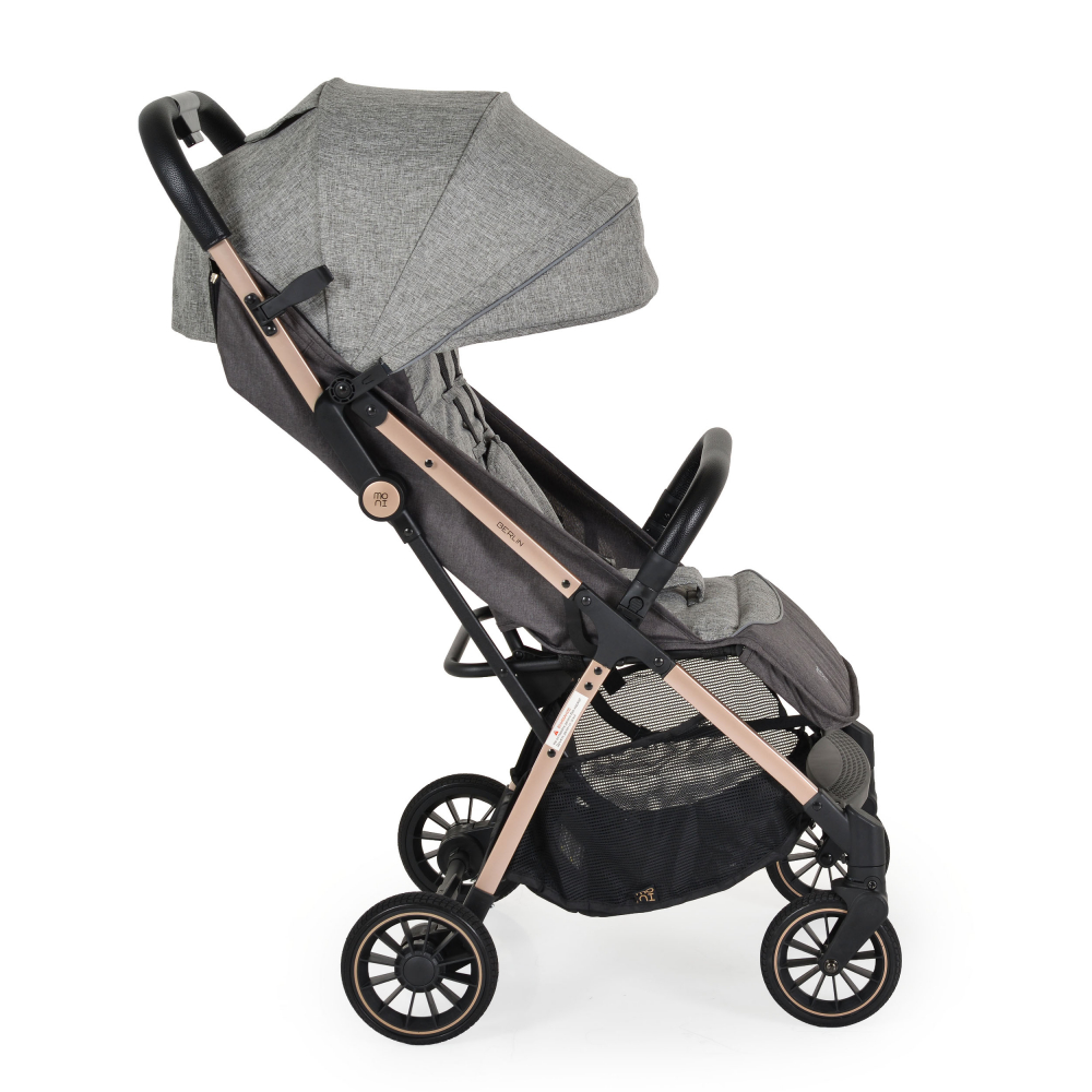 Carucior sport de la nastere 0-22kg cu pliere automata Moni Berlin Grey - 7