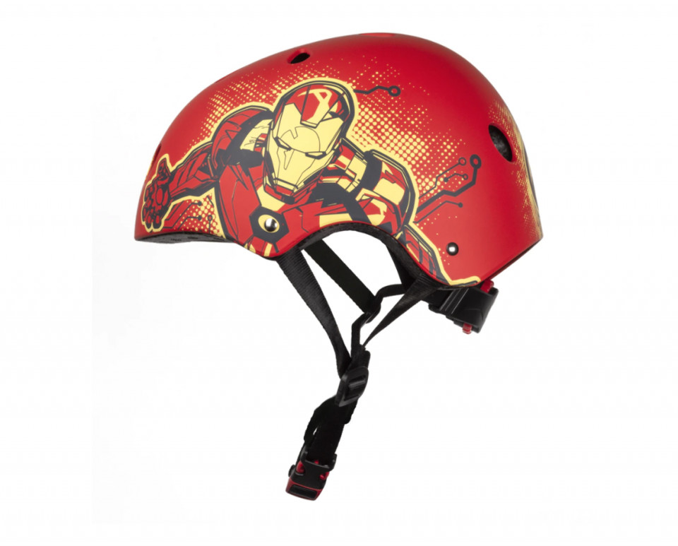 Casca de protectie pentru copii Iron Man 54-58 cm rosu