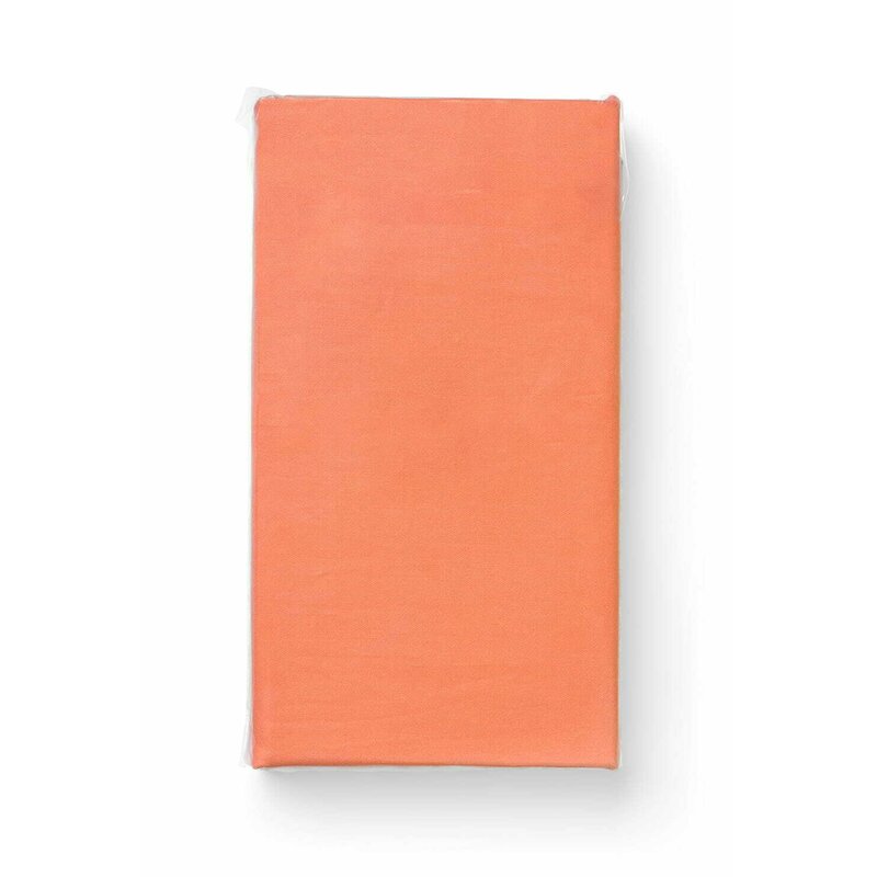 Cearceaf cu elastic Bocioland, Pentru patut, Din 100 bumbac jersey, 120x60 cm, 0 luni+, Coral