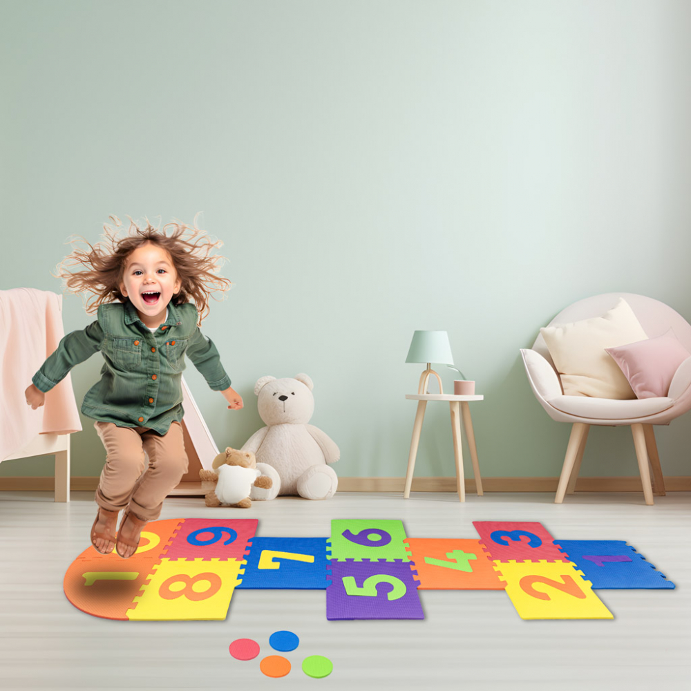 Covoras puzzle din spuma Sotron multicolor 11 piese - 7